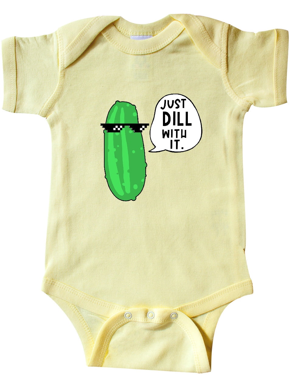 Just Dill with It Chill Dill Pickle in Sunglasses Infant Creeper