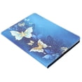 thumbnail image 4 of Funda protectora de PU para tableta portátil, protección universal de 360°, funda de cuero pintada para iPad de 9.ª generación, mariposa dorada, 4 of 12