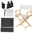 thumbnail image 5 of Uxcell Director Chair Accessories Set 5in1 Canvas Replacement Kit, Black, 5 of 6