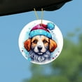 thumbnail image 4 of Personalized Dog Ornament Pet Ornament for Christmas Tree 3 Round Ceramic Printed in USA Choose From 200 Breeds Dog Mom Dog Dad Xmas Decoration D/ Christmas Dog Pendant A, 4 of 6