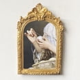 thumbnail image 3 of Marco de fotos de resina francesa decorativa Vintage de escritorio y pared dorado Macarena marco de la foto, 3 of 8