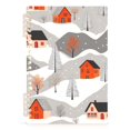 thumbnail image 7 of FORMRS 1-Subject Spiral Notebook 8" x 5" College Ruled 60 Refillable Sheet, 2 Pack, Snow Cartoon Houses, 7 of 7