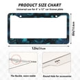 thumbnail image 7 of Aluminum License Plate Frame 2 Pack Car Exterior Accessory Car Tag Holder for Front Rear Plates Cars Decor Blue-green Butterfly Pattern, 7 of 7