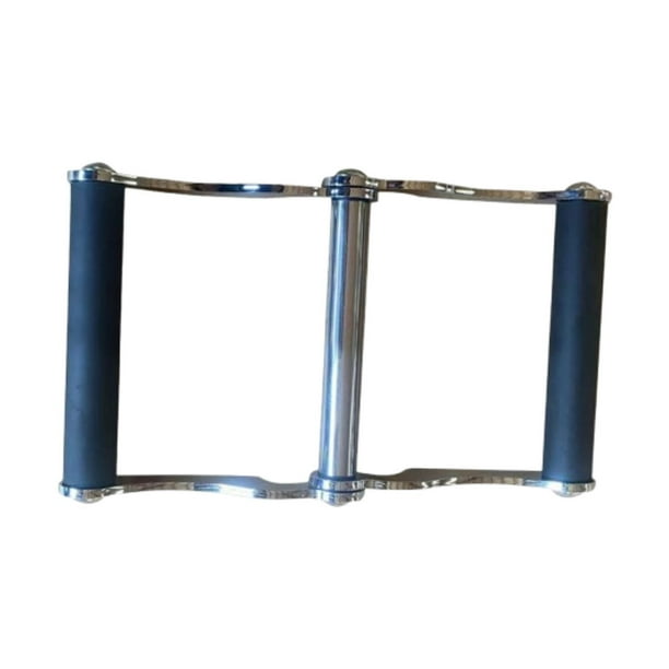 Accesorio de mango Landmine para remo con barra en V y mango doble en D para levantamiento de de isquiotibiales Inmersión brillante