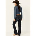thumbnail image 3 of Shyanne Women's Shay Mid Rise Bootcut Performance Stretch Denim Jeans Dark Wash 35W x 32L, 3 of 4