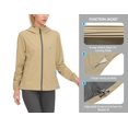thumbnail image 4 of Mapamyumco Women's Windproof Lightweight Jacket Hooded Running Windbreaker for Golf Hiking, Spring Jacket UPF50+ Travertine S, 4 of 6