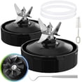 thumbnail image 1 of 2 Piezas Repuesto Aspas Licuadora Ninja, 7 Aletas, Extractor de Cuchillas, con Cepillo de 2 Limpieza y 2 Juntas de Goma de Repuesto, Compatible con Nurti Ninja Blenders Auto iQ BL480 BL642 BL801 NN102, 1 of 6