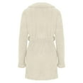 thumbnail image 5 of ManxiVoo Warm Hooded Pajama Set Thermal Winter Nightgown Soft Home Bathrobe for Women XXXL Size Beige, 5 of 6
