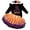 Orange, variant on NinXxx Flutter Sleeve Party Dress with Bow Halloween Baby Girl Outfit Orange 6-9 Months