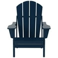 thumbnail image 4 of Polytrends  Laguna Hdpe All Weather Outdoor Patio Foldable Adirondack Chair With Side Table (2-Piece Set) Navy Blue, 4 of 5