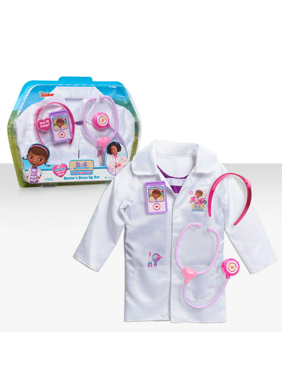 Doc McStuffins Doctor's Dress Up Set, Officially Licensed Kids Toys for Ages 3 Up, Gifts and Presents