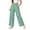 10# Green, variant on Checkered Pants Womens Casual Elastic Waist Comfy Loose Wide Leg Pants with Pockets Blue L