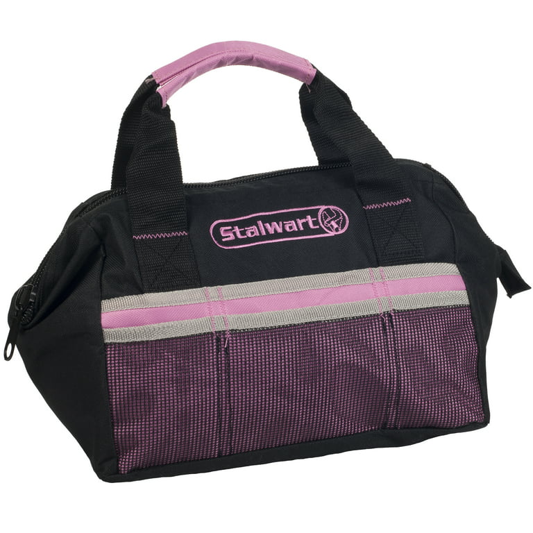 Stalwart 55-Piece Pink Emergency Roadside Kit with Travel Bag 75