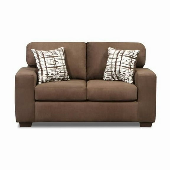 Neo Living NL705-BROW-LOVE Caleb Loveseat Sofa, Brown