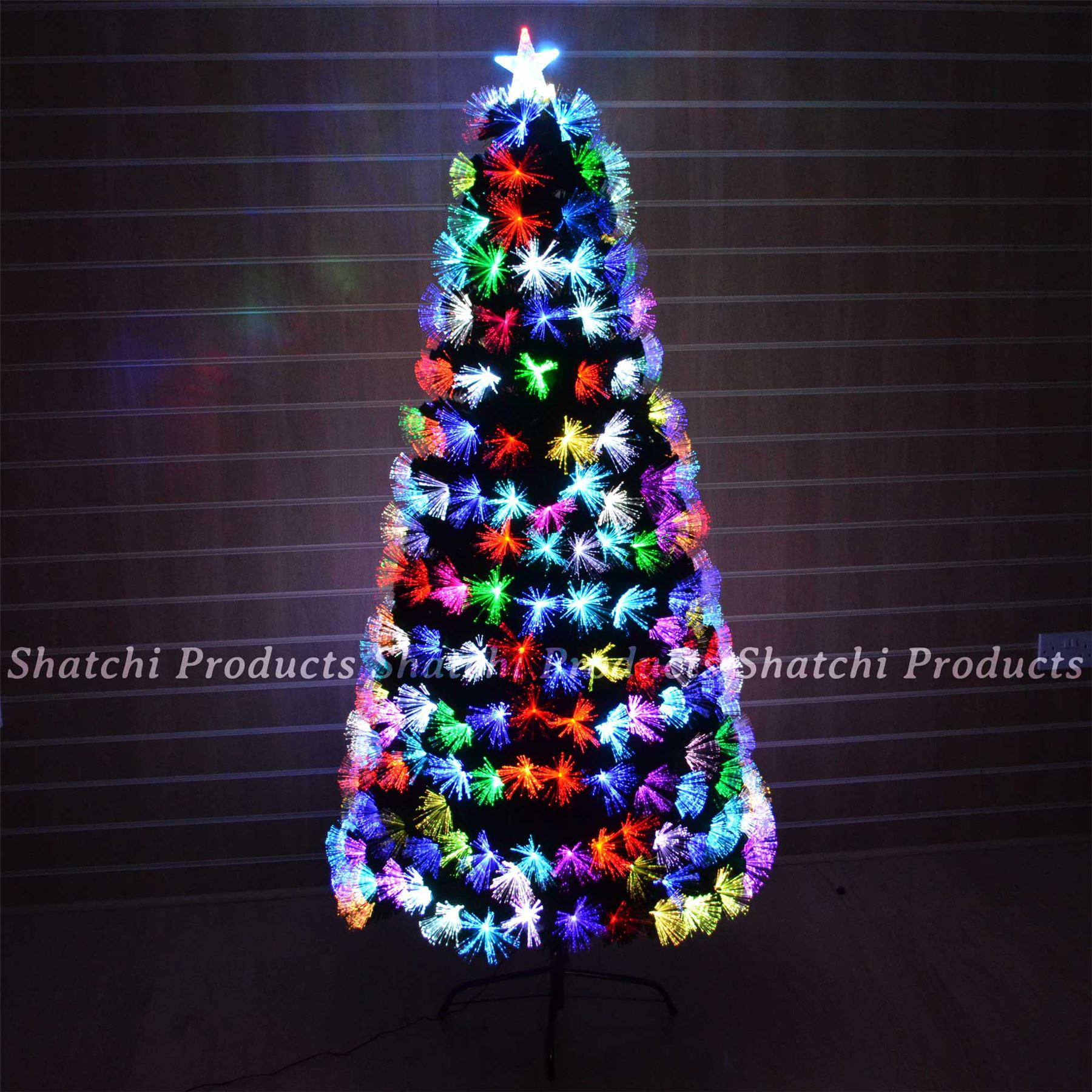 4ft Pre-Lit Fiber Optic Christmas Tree LED Snowflake Xmas Home Decorations 120cm 