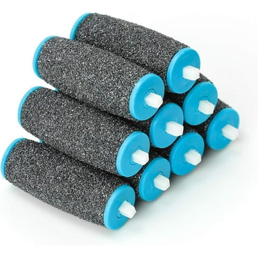 9 Pack Extra Coarse Replacement Roller Heads for Perfect Electronic Foot File Refills, Pedicure Hard Skin Removal