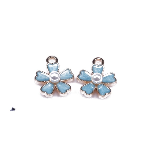 Qarigey 1 Juego de dijes de aleación, collares que combinan con todo, colgante, accesorios artesanales exquisitos, conector de pulseras para niños, Ropa, zapatos y accesorios Miscelánea Azul Qarigey AP009895-03B