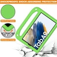 thumbnail image 2 of ELEHOLD for Samsung Galaxy Tab A9 8.7" 2023 Rugged Case Kids Friendly EVA Full Body Protective Handle Grip Kickstand Function Shockproof Kids Case for Samsung Galaxy A9 SM-X110 X115,Green, 2 of 5
