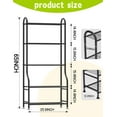 thumbnail image 2 of 5-Tier Metal Plant Stand Indoor Outdoor, Waterproof Flower Stand for Multiple Pots, Heavy Duty Plant Stands for Living Room Patio Garden Decor, Tall Plant Shelf with Leveling Feet, Black, 2 of 8