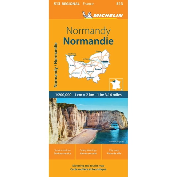 France: Normandy Map 513, (Paperback)