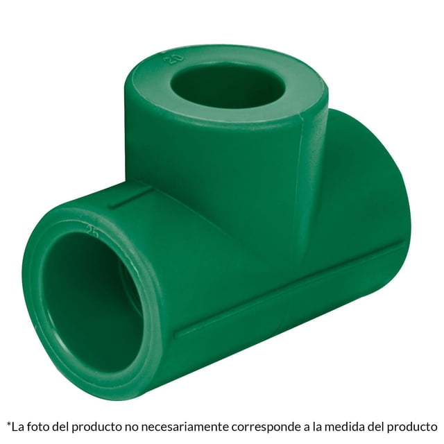 Tee De Ppr Reducida 3/4'x1/2'x3/4' 25x20x25mm Foset Foset CV-723