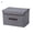 Gray, variant on SPRING PARK Larger Storage Cubes Non Woven Fabric Foldable Collapsible Storage Cube Bin Organizer Basket with Lid, Handles, Removable Divider For Home, Office, Nursery, Closet