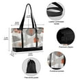 thumbnail image 2 of FORMRS Canvas Laptop Tote Bag for Women with 15.6" Computer Compartments Shoulder Handbag, Snow Cartoon Houses, 2 of 7