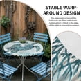 thumbnail image 2 of Teal Turtle Coastal Round Tablecloth for 45-54 Inch Tables,Fitted Table Cover with Elastic Edge,Summer Beach Starfish Nautical Sea Waterproof Outdoor Table Cloth Protector for Patio Garden Dinner, 2 of 9