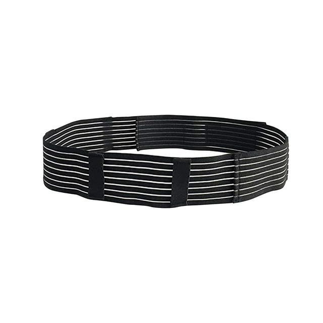Esquirla Ceinture de Dialyse Abdominale Bande de Rangement Dispositif de Fixation Anti-Poussière Extensible PD Noir 100cm