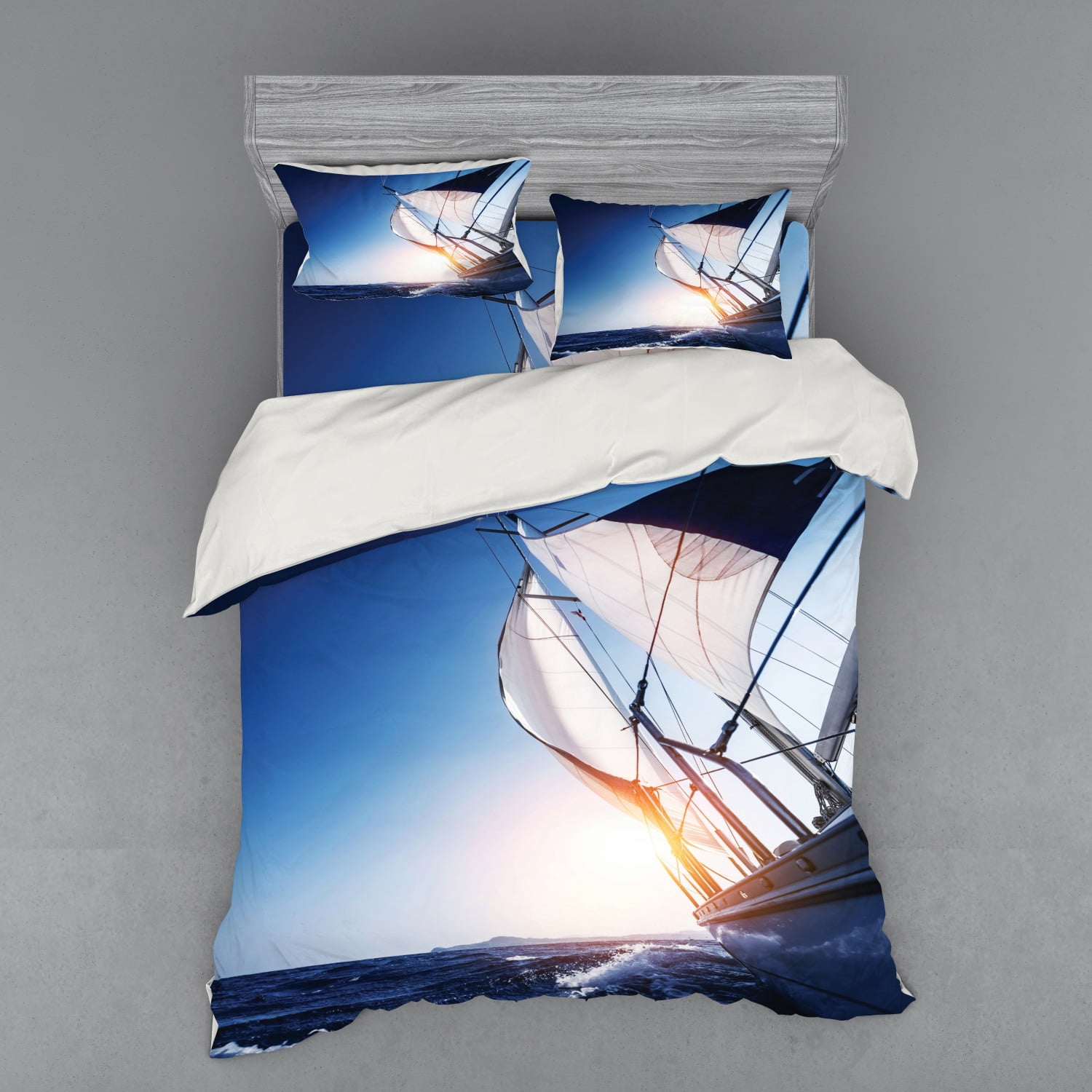 small sailboat duvet cover