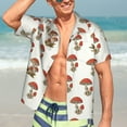 thumbnail image 5 of Picia Mushroom Gentle Cotton Regular Fit Short Sleeve Casual Hawaiian Shirt for Men-Large, 5 of 9