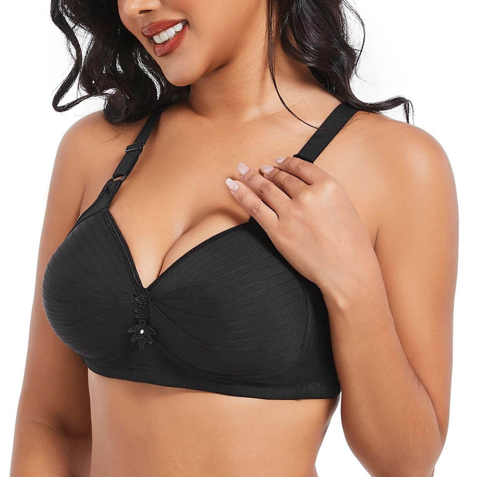 Soutien-gorge Sans Fil à Col En V Pour Femmes,lingerie,sous-vêtements