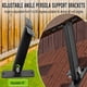 thumbnail image 4 of 3 Piezas Kit de Soportes de Pérgola de Alta Resistencia para Elevador de Techo de Patio Soportes de de Elevador de Techo de Pérgola de Acero Inoxidable 304 Ajustables, 4 of 5