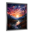 thumbnail image 4 of Designart "Sunrise Of The Aurora Borealis" Aurora Borealis Picture Framed Canvas Prints, 4 of 5
