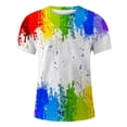 thumbnail image 3 of JAJAHO Mens Graphic Tee Summer Short Sleeve Crew Neck T Shirt Colorful Printed Fashion Casual Daily Wear Loose Fit Comfortable Tops, 3 of 4