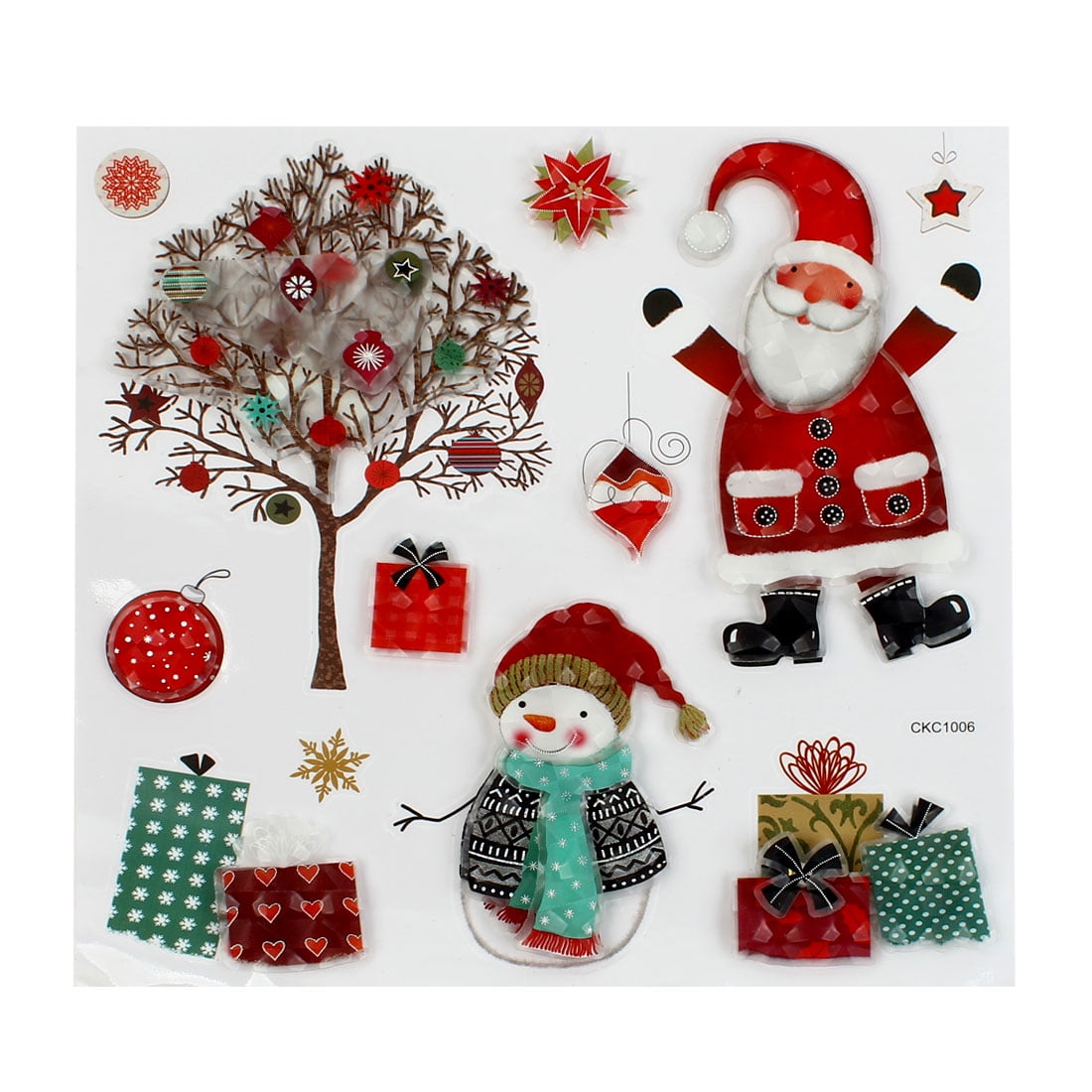 Christmas Xmas Colourful Santa Claus Tree Presents 3D Stickers | Walmart Canada