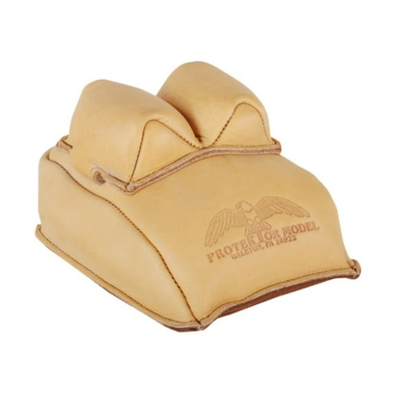 Protektor Bunny Ear Rear Shooting Rest Bag Leather Tan Filled