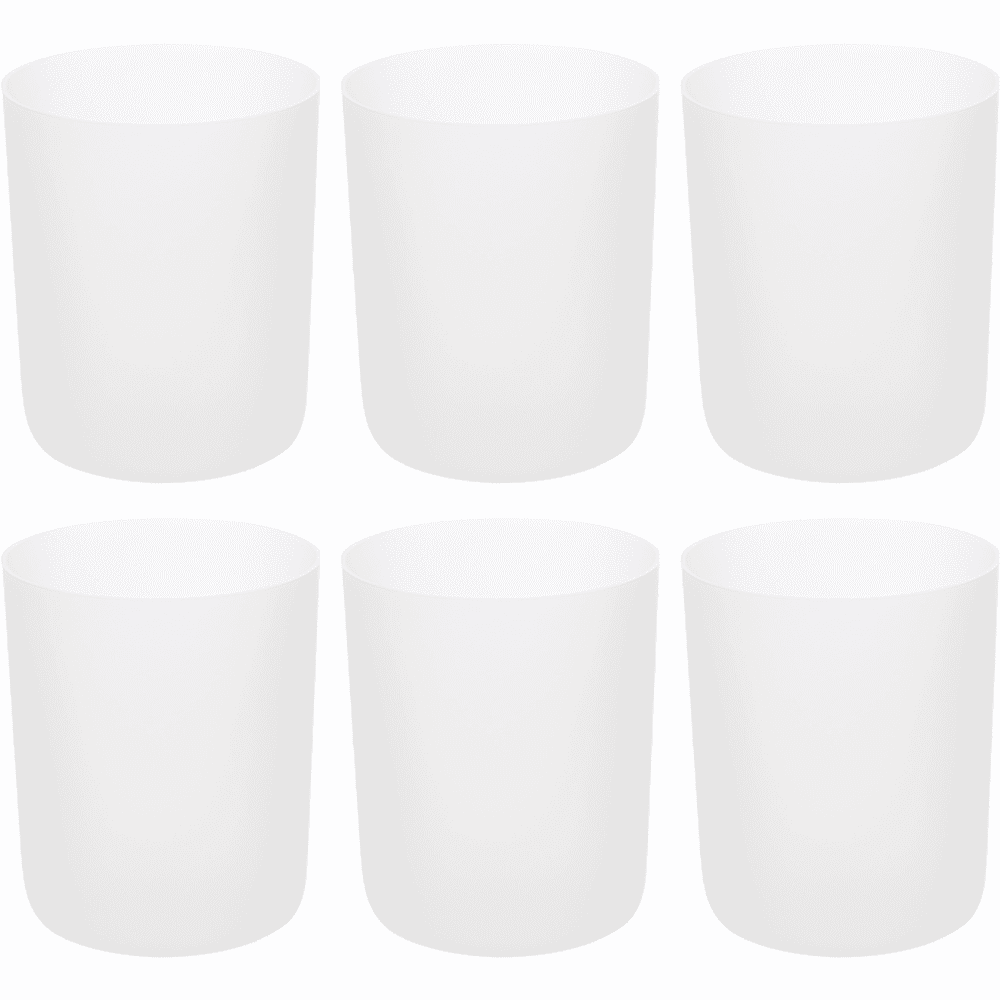 Pencil Pen Holder Cup Containers Makeup Desk Organizer Storage For OfficeWhiteRound