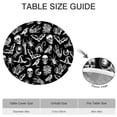 thumbnail image 6 of Black Gothic Skull Bat Pattern Round Fitted Tablecloth with Elastic Edge,Dining Table Cover Waterproof,Outdoor Round Tablecloth for Camping,Dining,Indoor and Outdoor, 6 of 7