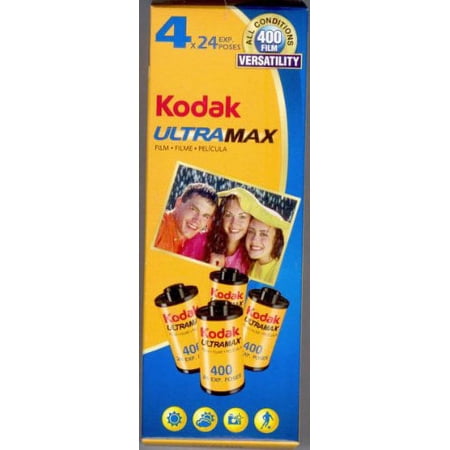 kodak ultramax film 4 rolls 24 exposure 35mm film iso 400 speed