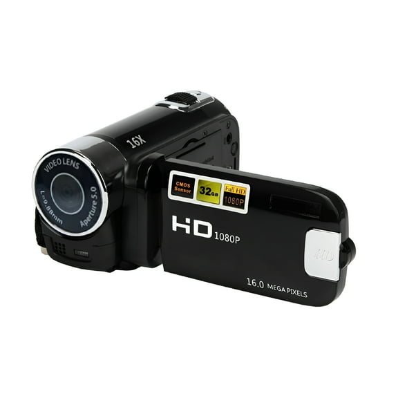 GJX HD 1080P 16M 16X Digital Zoom Video Camcorder Camera DV Black