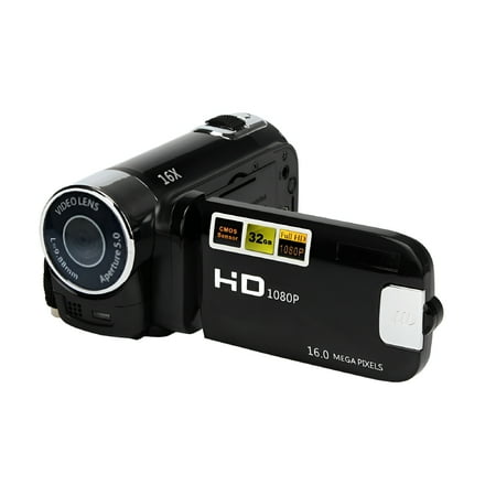 GJX 2026 New Hd 1080P 16M 16X Digital Zoom Video Camcorder Camera Dv Black for Vlogging Outdoor Filming Family Events Travel Recording Videos Live Streaming.