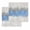 Sapphire Blue, variant on Yellow Grey Abstract Kitchen Dish Towels for Drying Dishes Set of 3, Gradient Geometric Graffiti Modern Art Waffle Weave Microfiber Hand Tea Bathroom Towels Quick Dry & Absorbent Towel 15.7x23.6