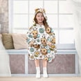 thumbnail image 7 of Dailycode Wearable Blanket Hoodie Oversized Sherpa Flannel Blankets with Pocket for 3-14 Year Old Cute Cartoon Bee, 7 of 7