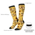 thumbnail image 6 of Zufioo Abstract Leopard Print Sunflower Print Long High Thigh Socks Knee-High Warm Stocking Women Boot Sock Leg Warmer High Socks for Daily Wear, Cosplay, 6 of 6