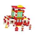 thumbnail image 4 of BELOVING Wooden House DIY Building Blocks Set Engineering Learning Toy Fire Station, 4 of 9