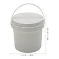thumbnail image 2 of SKISUNO 3pcs Candy Display Containers White PP Storage Round Bucket for Kids Room Organization, 2 of 8