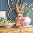 thumbnail image 4 of 14-Inch Garden Easter Bunny Stake, Realistic Rush Covered Rabbit on Metal Stick, Charming Outdoor Decor for Flower Beds & Walkway A, 4 of 4