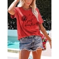 thumbnail image 4 of XCHQRTI Dandelion Tshirt Women Graphic Tees Casual Short Sleeve Christian Shirts, 4 of 8