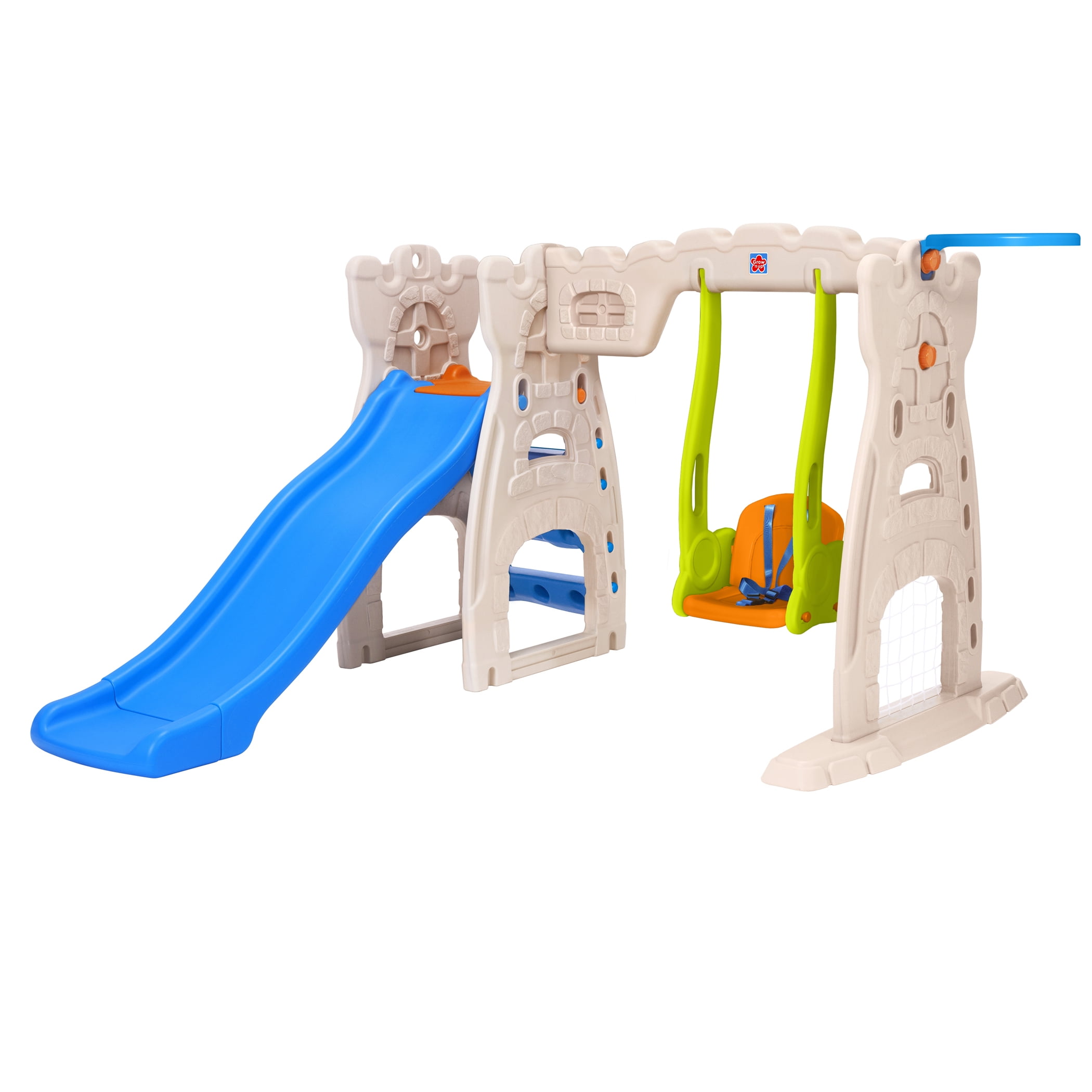 TOP QUALITY Foldable Orange Climb 'n' Slide Kids Childrens Outdoor Garden Play 